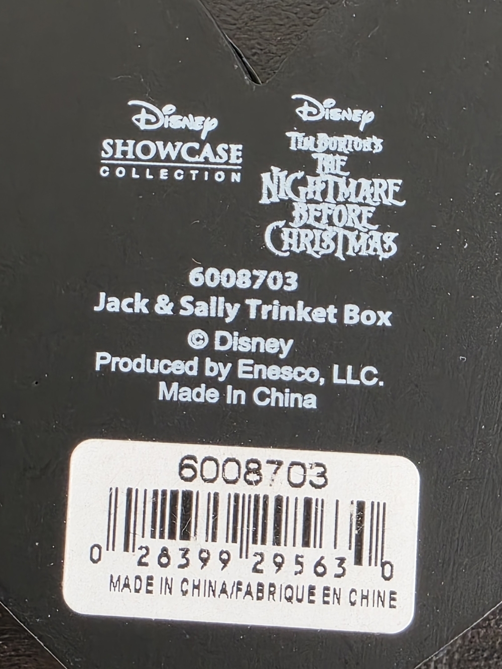Nightmare Before Christmas Jack & Sally Trinket Box Heart Disney - Picture 5 of 11